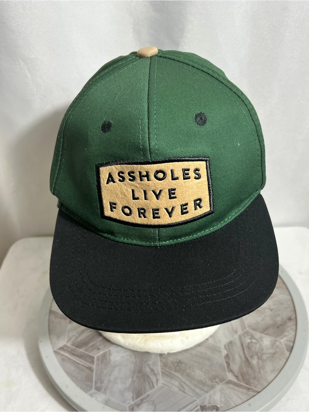 ALF A**holes Live Forever Linda Finegold Green Black Snapback Hat Cap OSFA